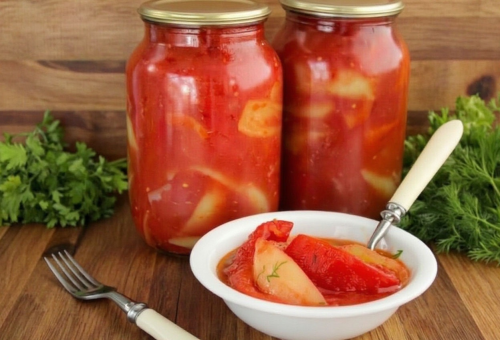 Обложка Лечо из перца и помидоров на зиму — самый вкусный рецепт