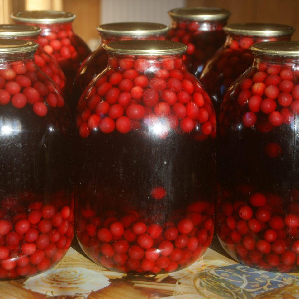 Шаг 7 рецепта Компот из вишни на зиму с фото 